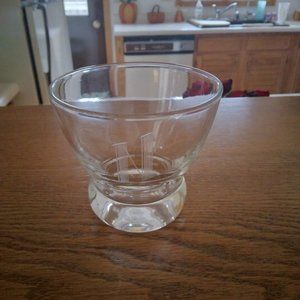 Cocktail Glass, Vintage, with N Engraved